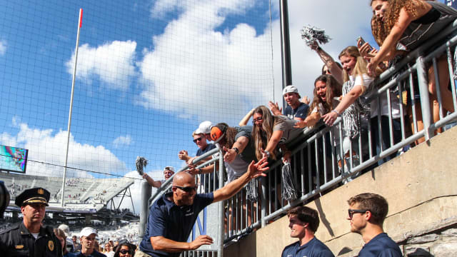 James Franklin celebrates 2